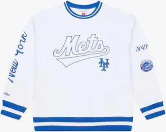 Mitchell & Ness Mens Mitchell & Ness White New York Mets Arctic Fleece Sweatshirt at Nordstrom, Size Xxx-Large