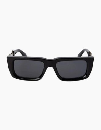 Palm Angels Mens Mens Milford Rectangle Sunglasses - Black Dark Grey - Size: ONE size