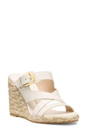 Stuart Weitzman Sai Espadrille Wedge Sandal in Cream. at Nordstrom, Size 6.5