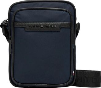 Tommy Hilfiger Tassen, Heren, Blauw, ONE Size, Polyester, Mini Reporter