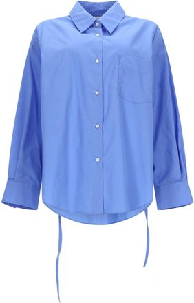 Aspesi Oversized Cotton Ties Collar Shirt