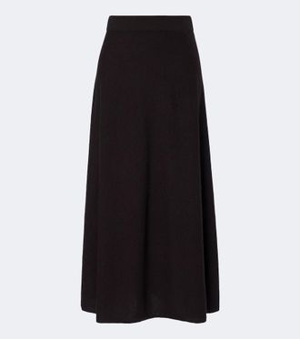 Lisa Yang Falda midi Torie de cachemir