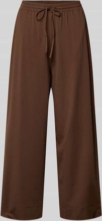 Max Mara Regular Fit Anzughose mit elastischem Bund Modell MODICO in Dunkelbraun, Gr&ouml;&szlig;e XL