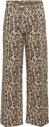 Saint Tropez Zeeka SZ Pants - Dames - Wijde Broeken - Veelkleurig - XS - Denim - Broeken