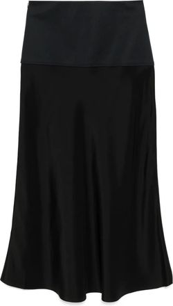 Less Gonna con effetto jacquard - Nero