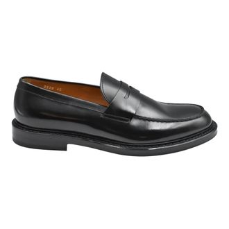 Doucal's Zwarte Veterschoenen voor Mannen - Heren - Loafers - Zwart - 44 EU - Schoenen