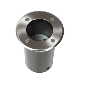 Berkfield Home Outdoor Ground Lights 12 pcs Round in Silver