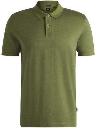 HUGO BOSS Green Regular Fit Logo Polo