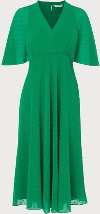 L.k. Bennett Womens Claud Dress, Green - Size 14 UK