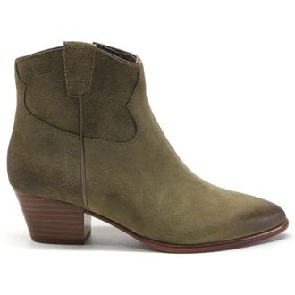 Ash Houston Suede Womens Ankle Boots - Dune - Size:UK 5