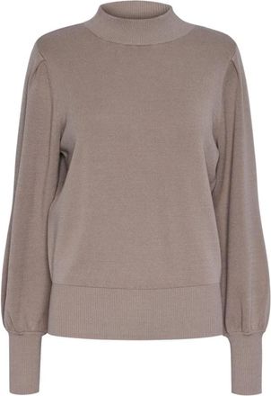 Y.A.S Y.a.s, Truien & Vesten, Dames, Beige, L, Fonny Gebreide Pullover