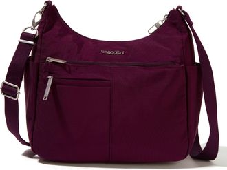 Baggallini Womens Securtex Anti-Theft Free Time Crossbody Bag