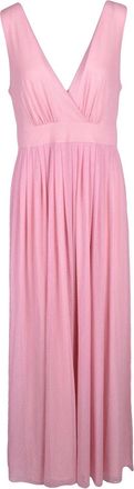 Marella Pink Sleeveless Polyester-Blend Wrap Dress