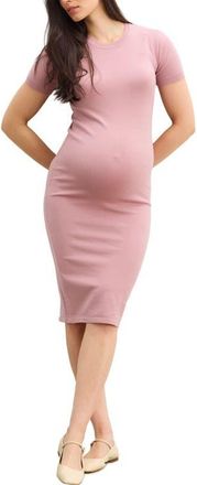 Hatch The Softsculpt Knit Eliza Dress in Rose Mauve at Nordstrom, Size 2