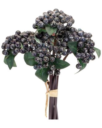 Melrose International Set Of 2 Blue Berry Bundle