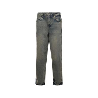Represent Straight Jeans, male, Blue, Size: W36 Straight Jeans