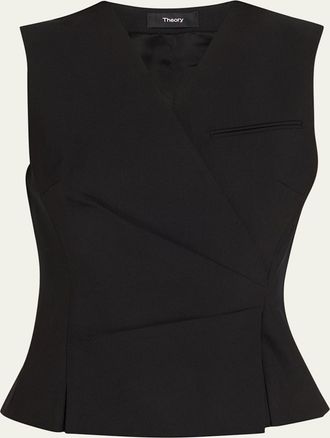 Theory Shrunken Wrap Vest