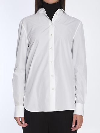 The Row Womens Metis Shirt - White Cotton - Size 10 UK