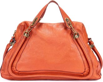 Chlo&eacute; Pre-owned Womens Medium Paraty Handbag - Orange - One Size