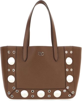 Valentino Garavani Nellc&ocirc;te Tote - Dames - Shoppers - Bruin - ONE Size - Leer - Tassen