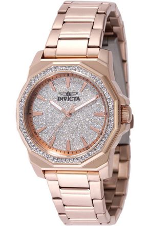 Invicta Speedway 49131 Dames Horloge - Quartz Uurwerk - Roestvrij Staal met zilveren Wijzerplaat - 34mm
