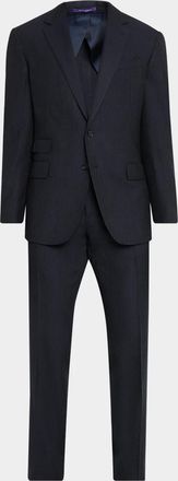 Ralph Lauren Men & apos;s Kent Hand-Tailored Nailhead Suit