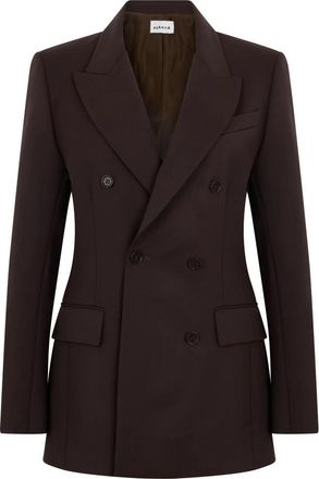 P.A.R.O.S.H. Liliuxy 25 Double-breasted Blazer - Dames - Blazers - Bruin - S - Wol - Jassen
