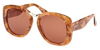 Max Mara MM0092 BRIDGE 56E Womens Sunglasses Tortoiseshell Size 55