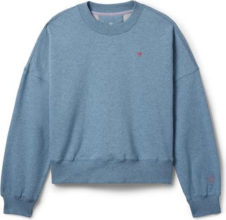 Rabbit Womens Go-To Crew Sweatshirt Blue XL