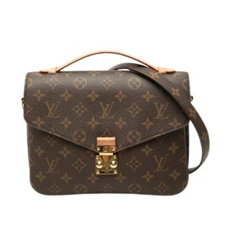 Louis Vuitton Pre-owned Pochette Metis - Dames - Pre-owned - Bruin - Maat: ONE Size Leer