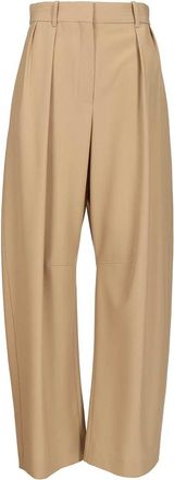 Loewe Barrel Trousers Beige-Donna