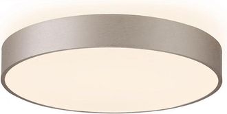 Trade Shop Trade Shop Traesio - Trade Shop - Plafoniera Rotonda Led 95w Cct 3000k 4000k Lampada 80cm Luz Rotonda Camera 230v - Plata