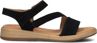 Gabor Schoenen, Dames, Zwart, 38 1/2 EU, Leer, Zwarte Sandalen Model 063