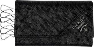Prada Pre-owned Keycase - Dames - Vintage Accessoires - Zwart - ONE Size - Leer - Vintage