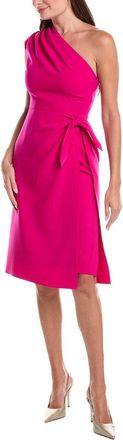 Teri Jon by Rickie Freeman Teri Jon By Rickie Freeman Crepe One-Shoulder Apron Skirt Dress
