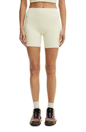 Cotton On Womens Active Ultra Soft Contour Bike Short in Lemon Icing at Nordstrom, Size Xx-Small
