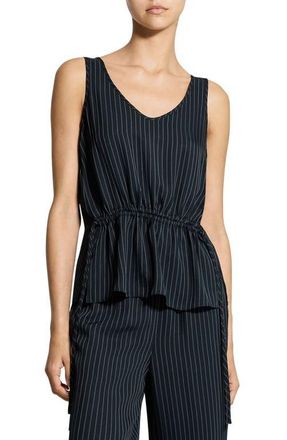 Theory Drawstring Waist Tank in Black Multi at Nordstrom, Size X-Large