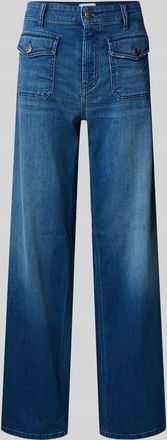 Cambio Cambio Jeans mit aufgesetzten Pattentaschen Modell AIMEE in Jeansblau, Größe 34