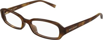 Saint Laurent Erin Optisch Montuur - unisex - Brillen - Bruin - 52 MM - Accessoires