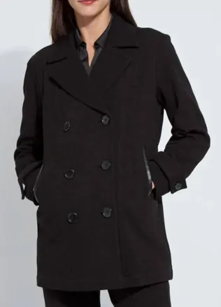 Lyss&eacute; Alma Cavalry Peacoat In Black