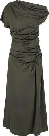 SIMKHAI Draped Ruched Midi Dress