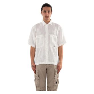 C.P. Company Hombre, Camisas, Blanco, Talla: L