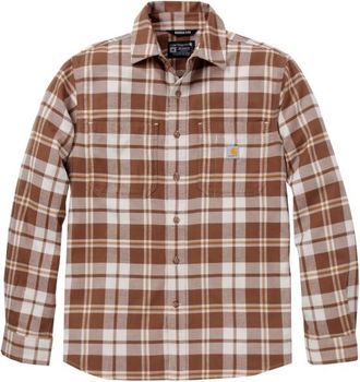 Carhartt Work in Progress Flannel L/S Plaid Shirt Hemd f&uuml;r Herren | braun