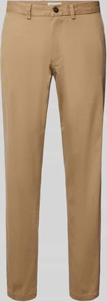 Jack & Jones Jack & Jones Relaxed Fit Chino mit G&uuml;rtelschlaufen Modell KANE in Beige, Gr&ouml;&szlig;e 29/32