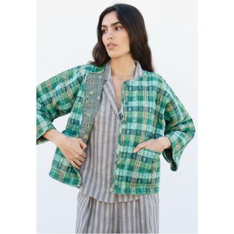 Ace & Jig Amara Quilted and Reversible Cardi Jacket Garden at Nordstrom, Size Xx-Small