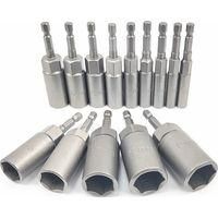 OEM Juego De 14 Piezas De Vasos De Gran Profundidad, Adaptador Hexagonal De 619 Mm, Profundidad De Corte De 34 Mm, Vaso Hexagonal Para Tuercas De Destorni