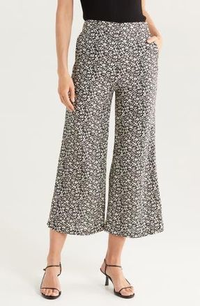 Derek Lam Moad Wide Leg Pants in Black/White at Nordstrom Rack, Size 2