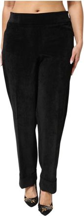 Bencivenga Straight Broeken - Dames - Straight fit broeken - Zwart - XL - Katoen - Broeken