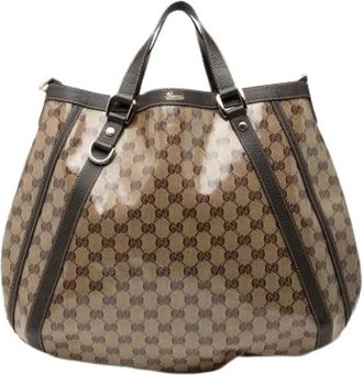 Gucci Pre-owned Abbey Satchel - Dames - Vintage Shopper - Beige - ONE Size - Leer - Vintage