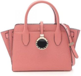 Bulgari Pre-owned Handbags, female, Pink, Size: ONE SIZE Pre-owned Leather handbags